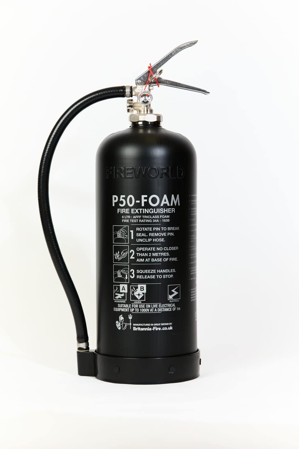 P50 Eco-Foam Fire Extinguisher in black